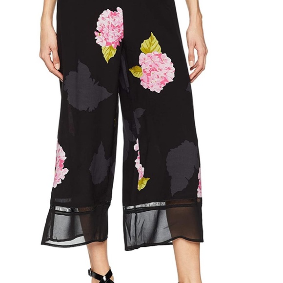 French connection wide leg crop floral pant size 4 🌸 - Picture 6 of 7